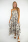 Strapless Layered Natural Maxi Dress