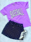 Black Polka Dot Athletic Skort