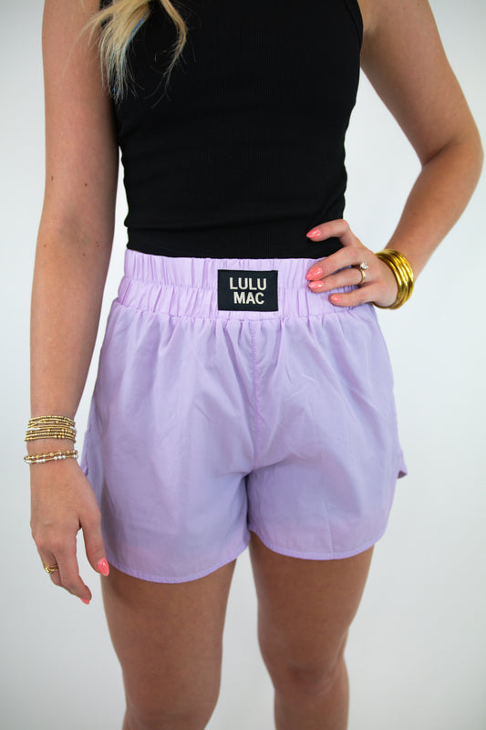 Lavender Lulu Mac Shorts
