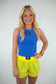 Neon Yellow Lulu Mac Shorts
