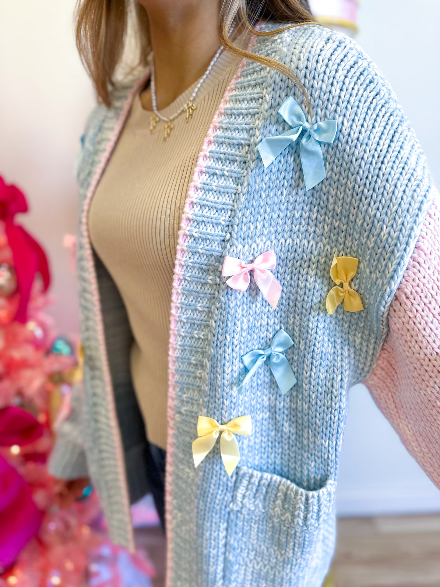 Coquette Knit Pastel Cardigan