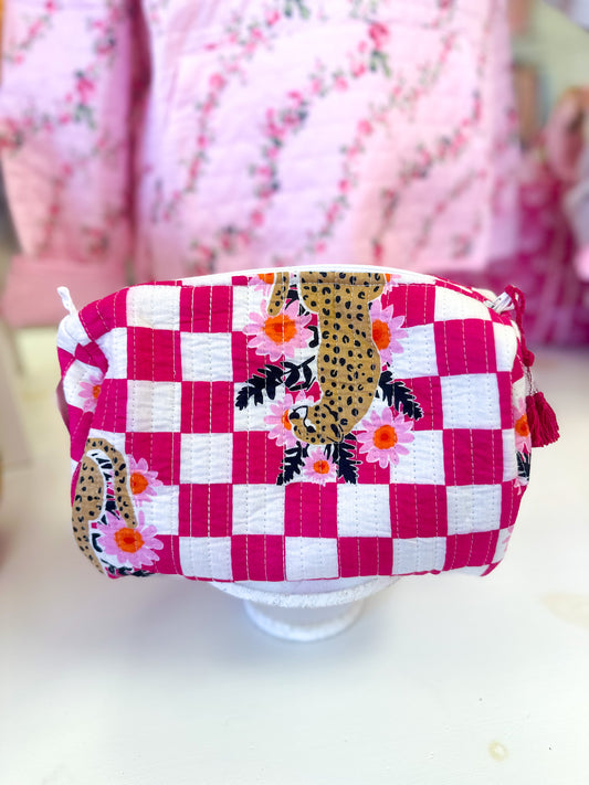 Quilted Cosmetic Bag
