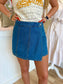 Medium Wash Denim Skort