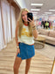 Medium Wash Denim Skort