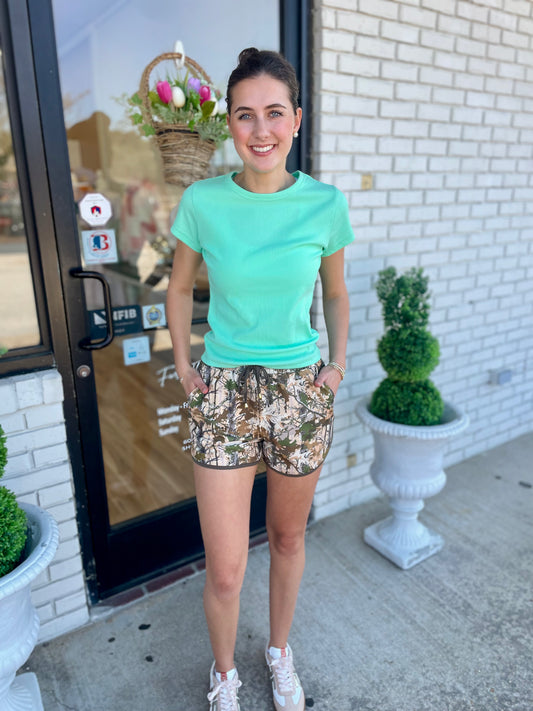 Neutral Camo Shorts