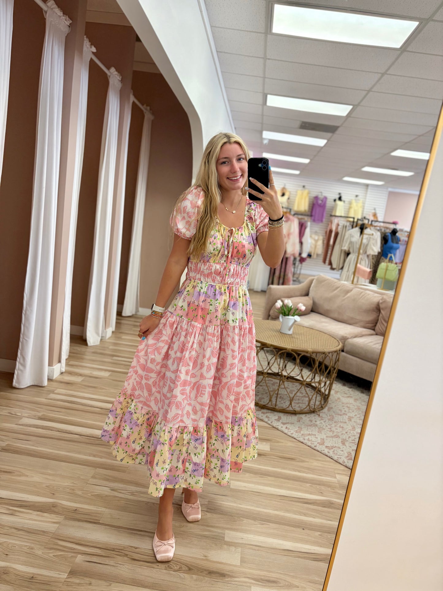 Pink Multi Floral Dress
