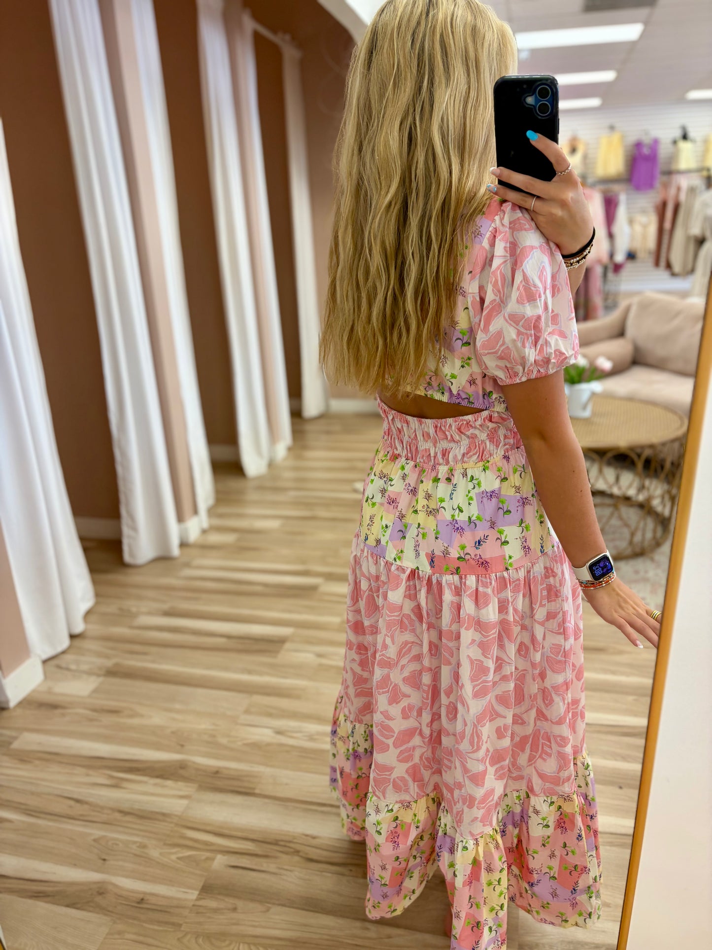 Pink Multi Floral Dress