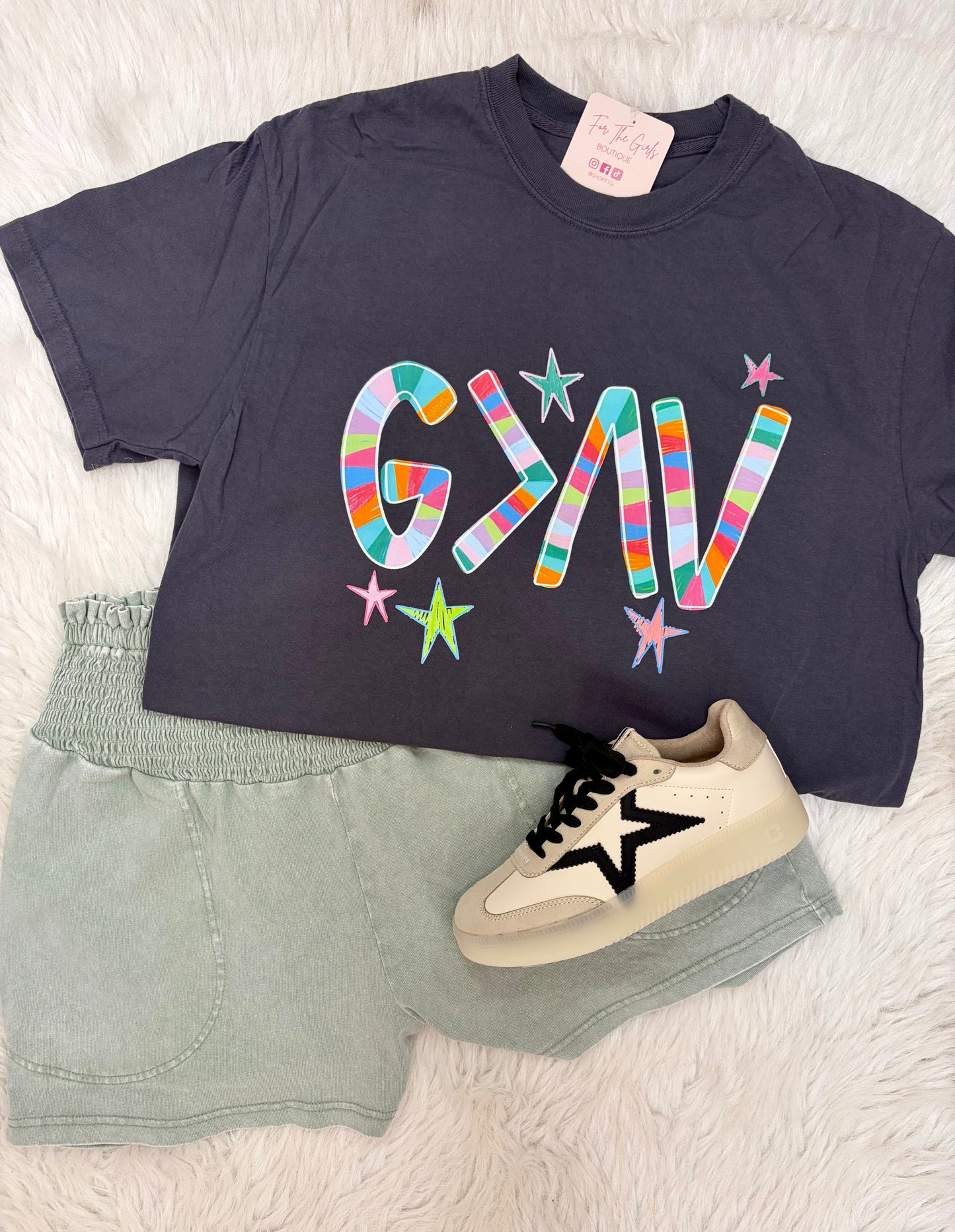 God Is Greater Charcoal Graphic Tee