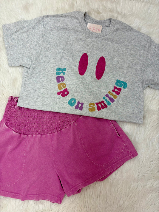 Keep On Smiling Graphic Tee