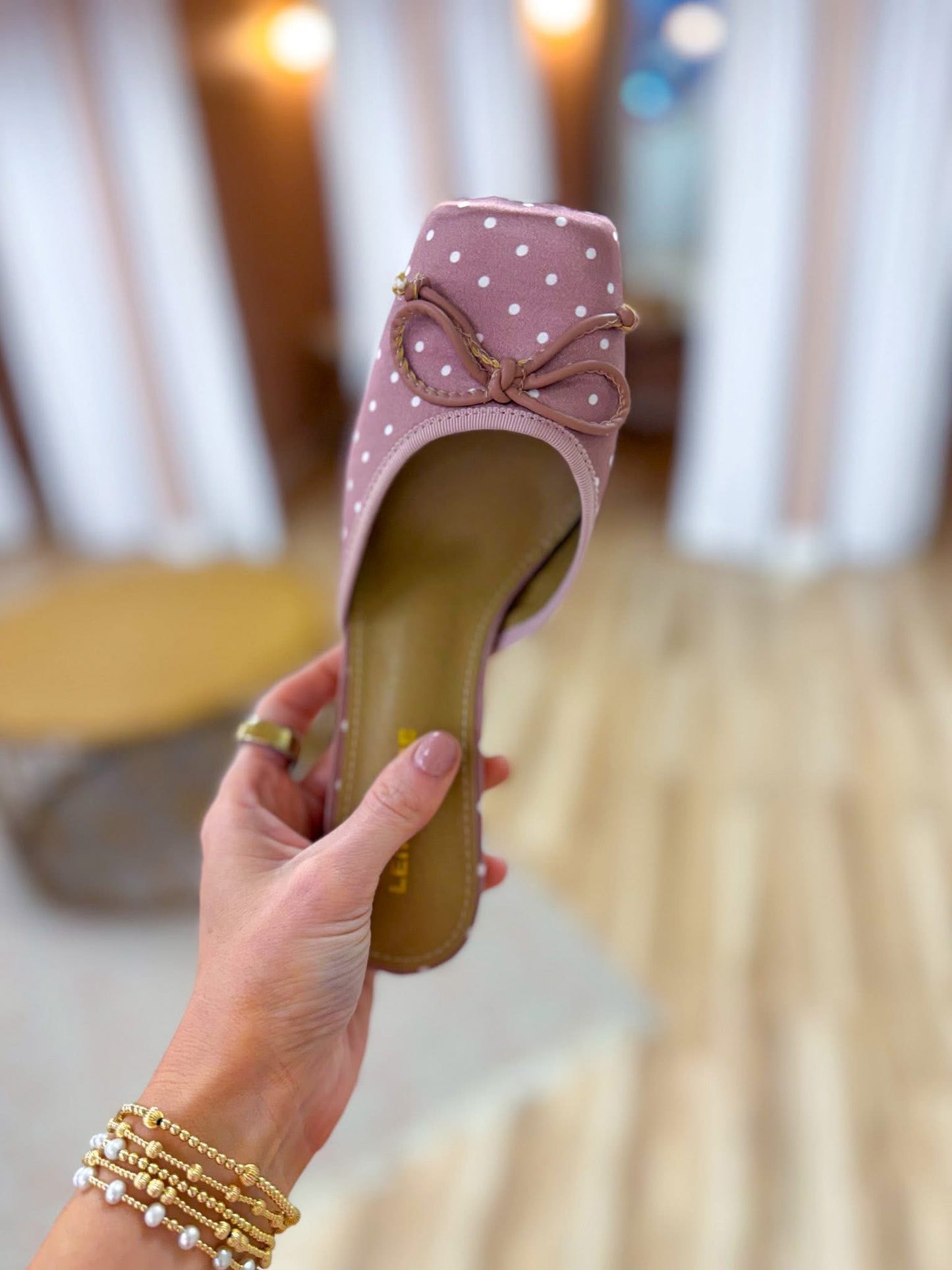 Polka Dot Ballet Heel