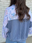 Floral Oversized Crew Neck Pullover