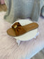 Tan Gold Detail Sandal