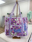 Purple Multi Pattern Tote Bag