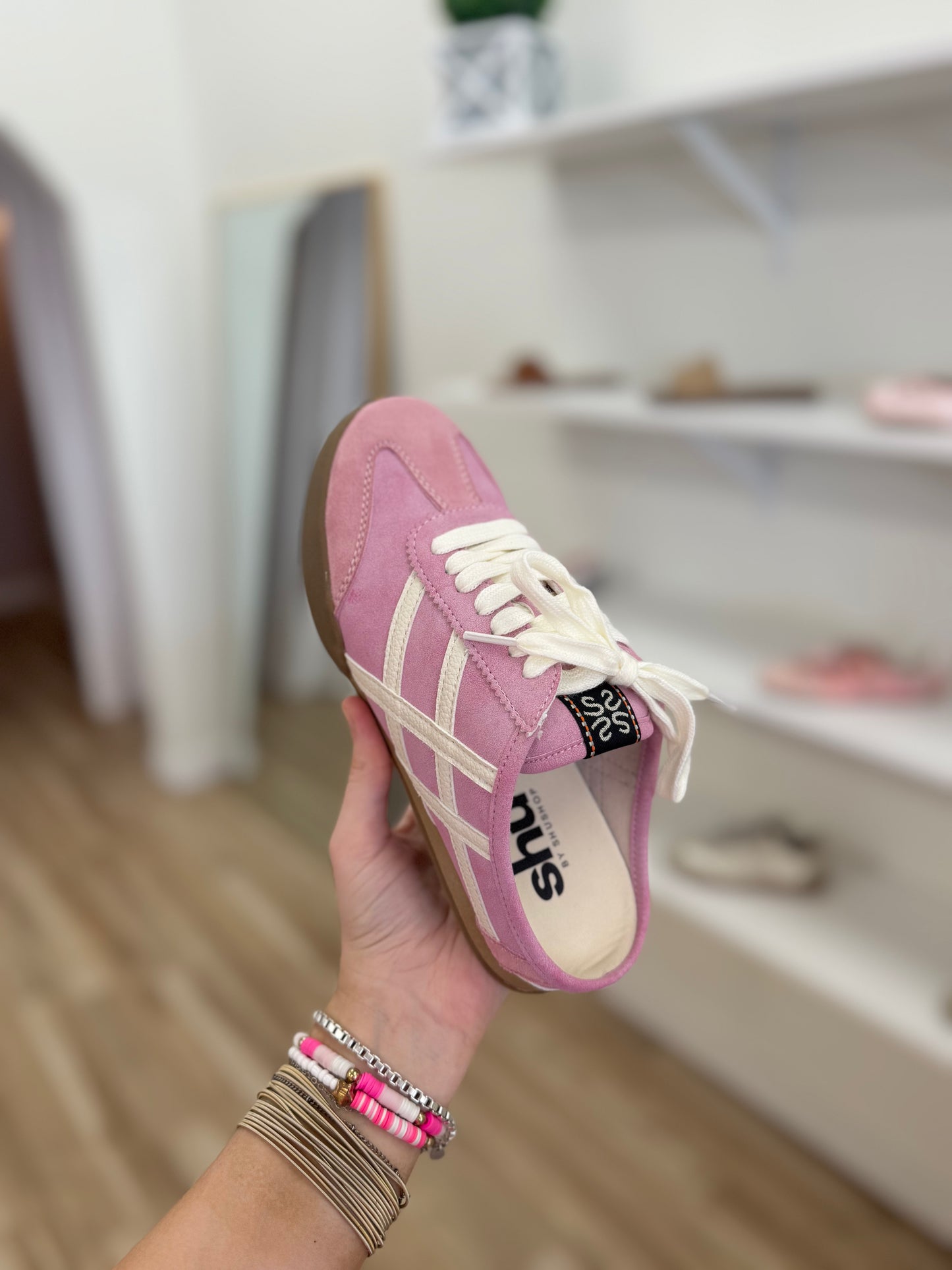 Dusty Pink Polly ShuSop Skeakers