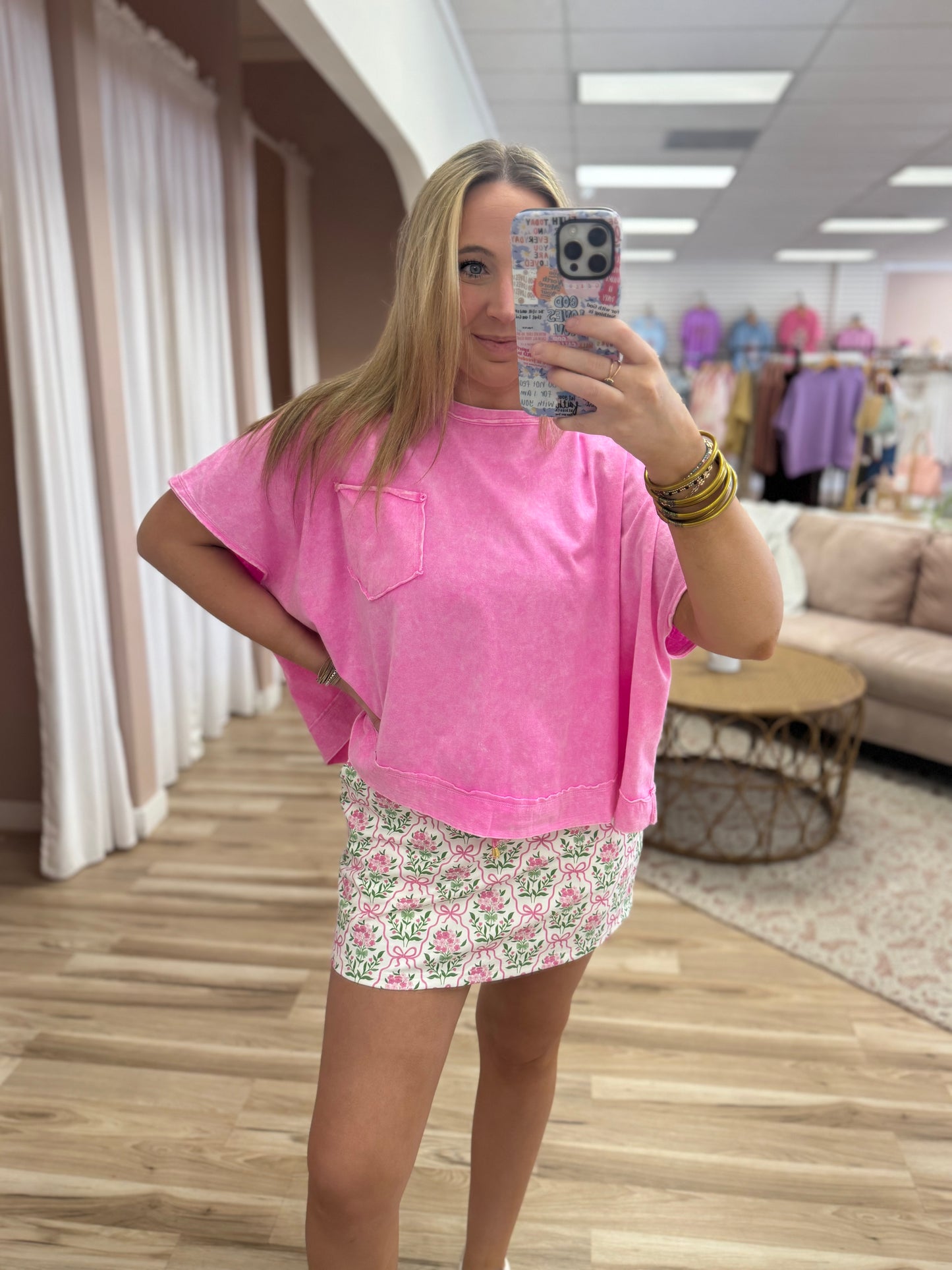Halo Washed Oversized Top