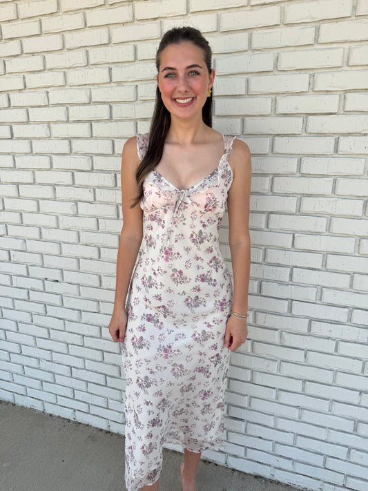 Floral Occassion Midi Dress