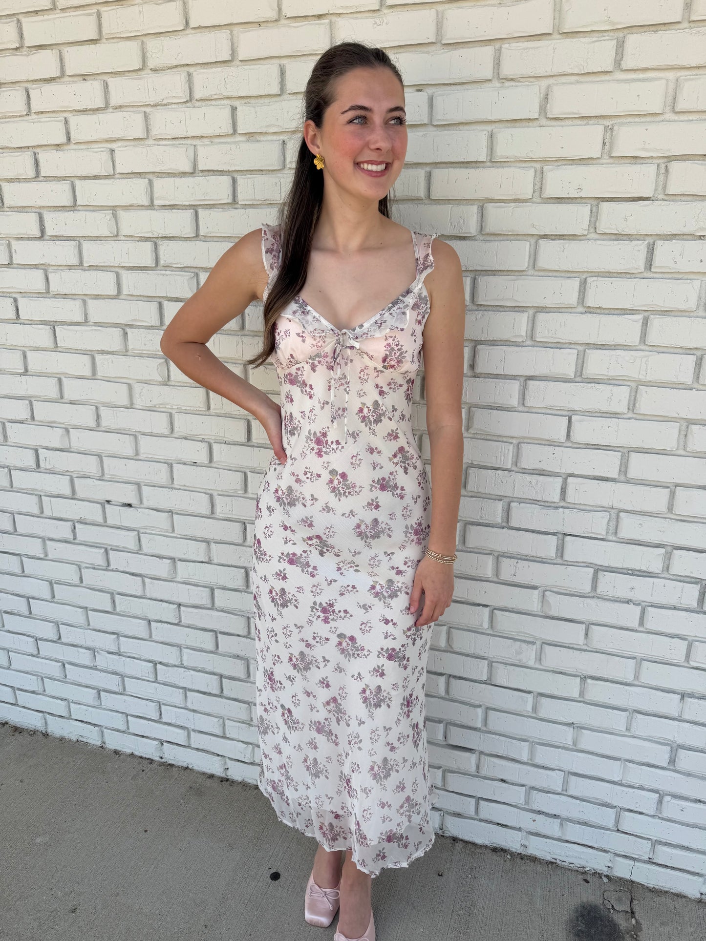 Floral Occassion Midi Dress