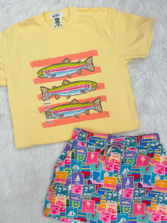 Yellow Rainbow Trout Graphic Tee