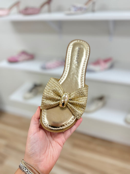 Gold Raffla Detail Sandal