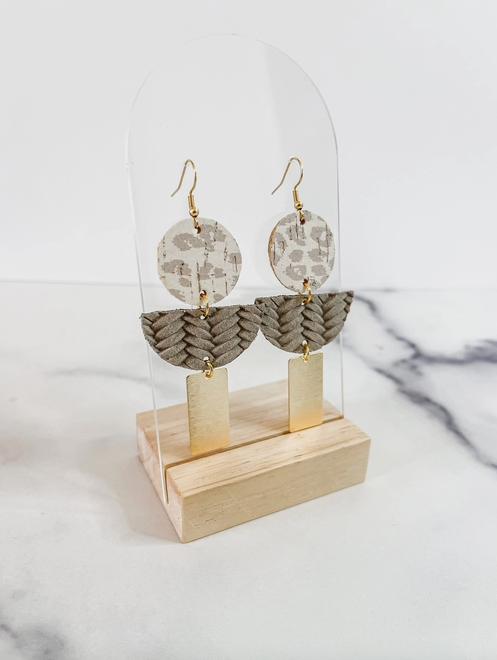 The Savannah Leather Earrings