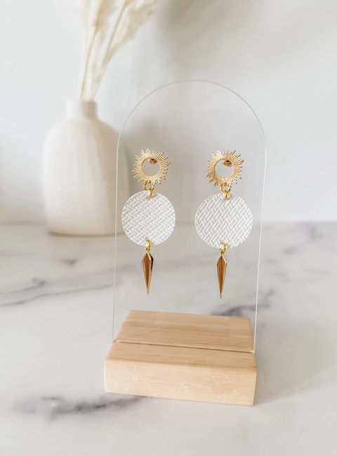 The Stefanie Leather Earring