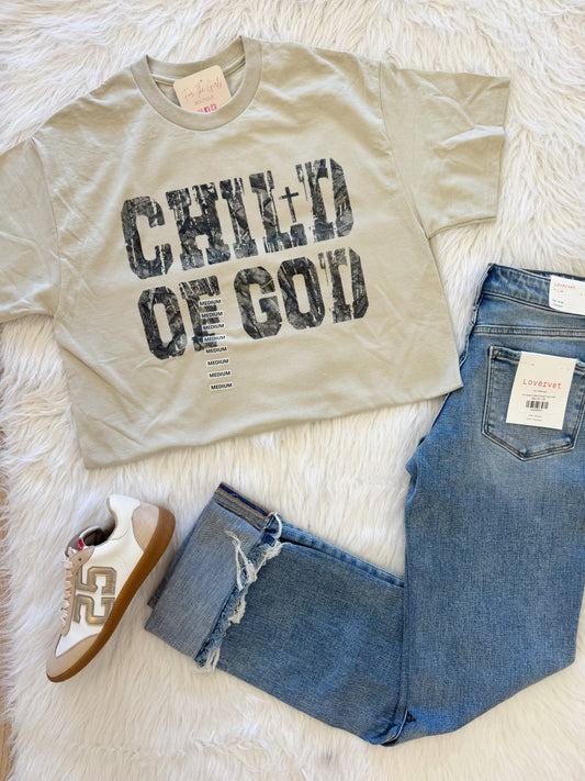 Child Of God Camo Graphic Tee