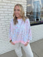 Floral Oversized Crew Neck Pullover