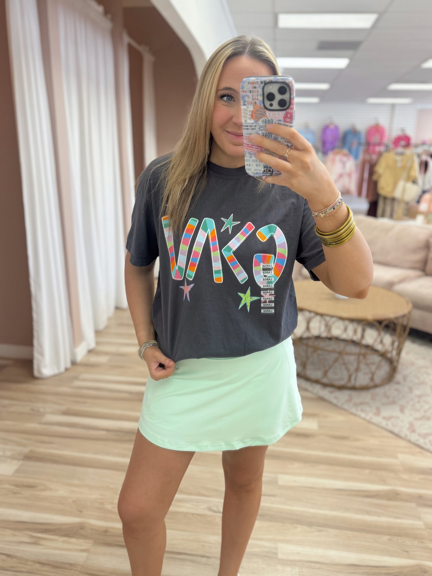 God Is Greater Charcoal Graphic Tee