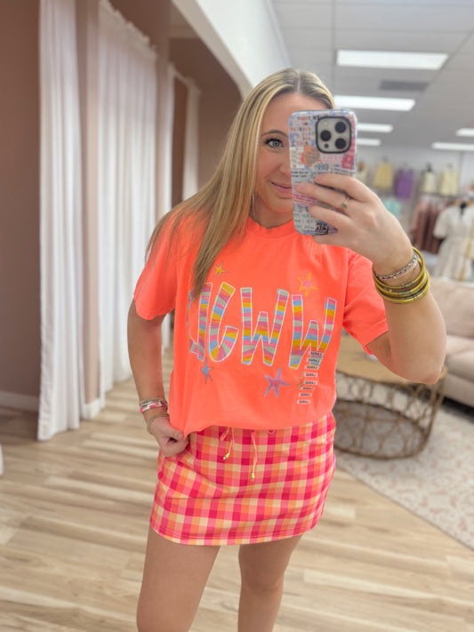 WWJD Coral Graphic Tee