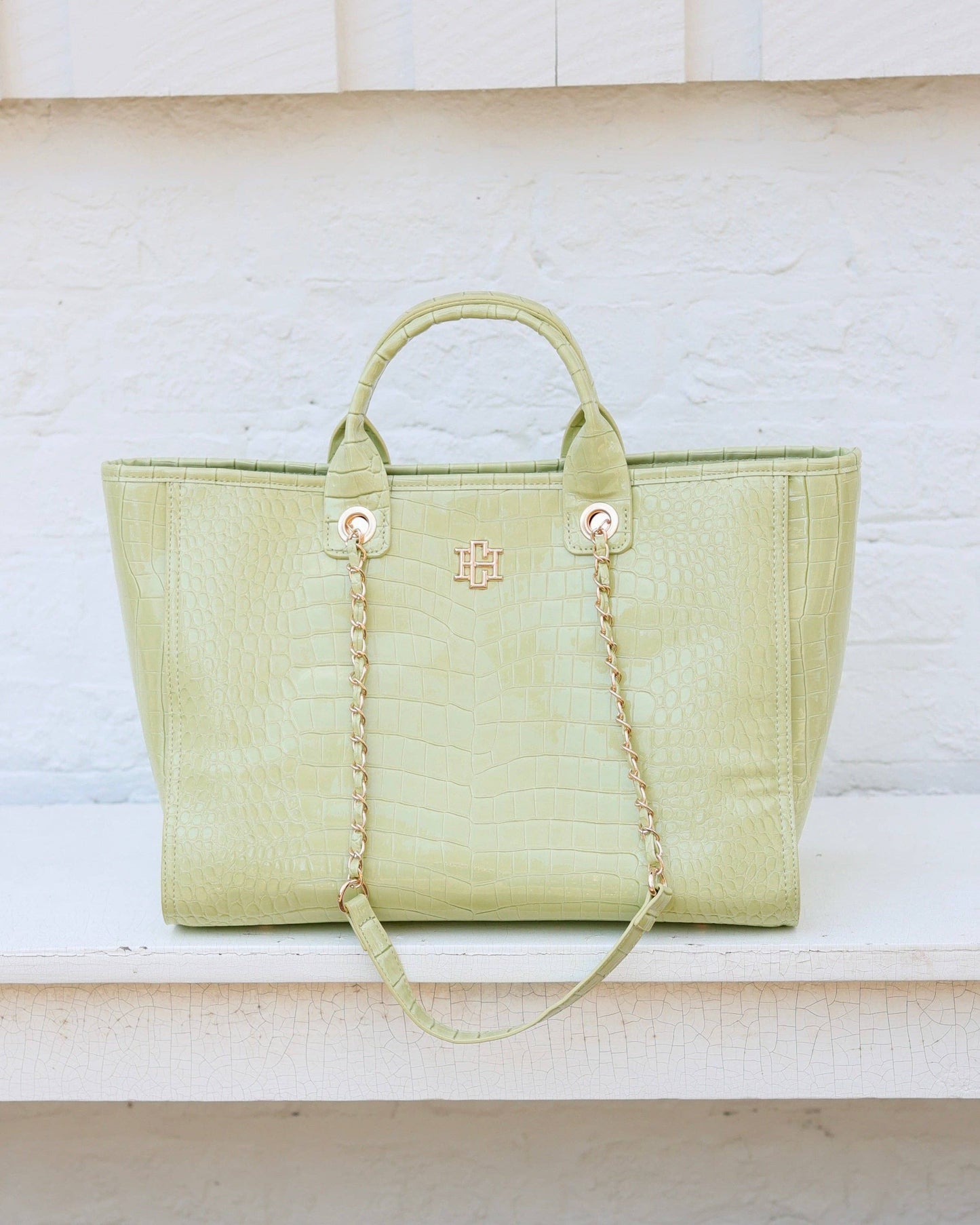 Missy Tote Lime - Caroline Hill