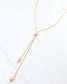 Mount Vernon Teardrop Slider Necklace Gold
