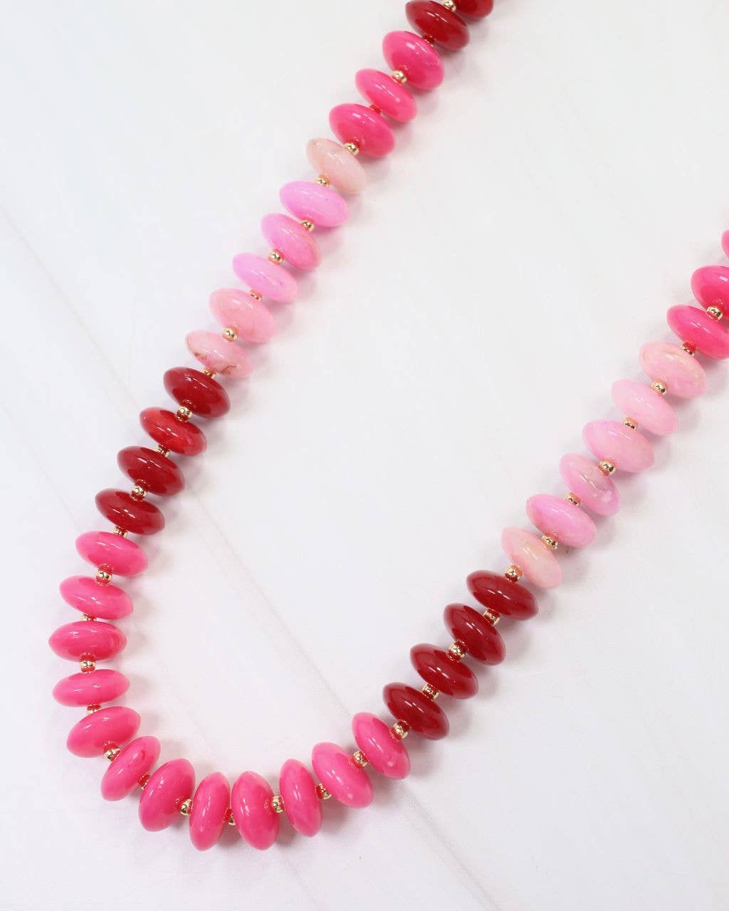Belfast Stone Necklace Pink