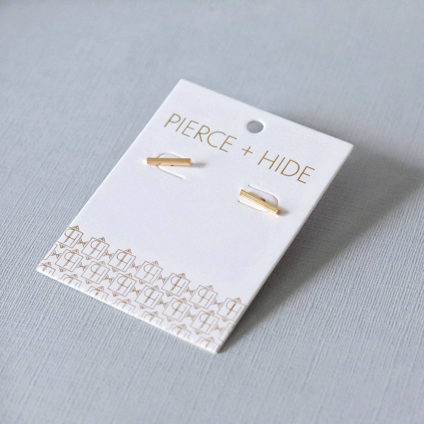 Mini Gold Bar Studs