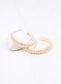 Woodard Pearl Hoop Earring GOLD: Default