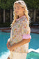Floral Ruffled  Top