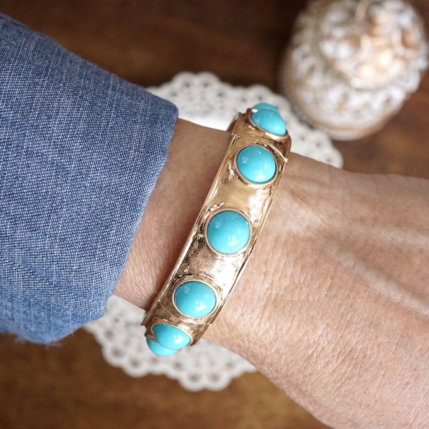Eternity Statement Bangle Pink