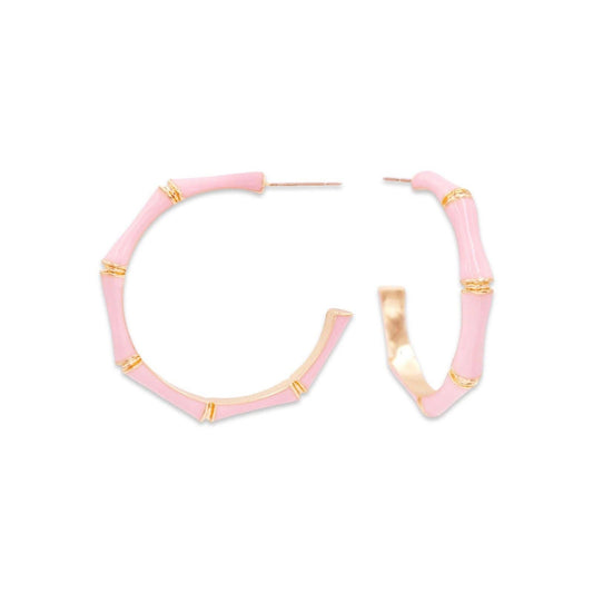Blush Bamboo Earrings