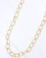 Niles Textured Link Necklace Gold
