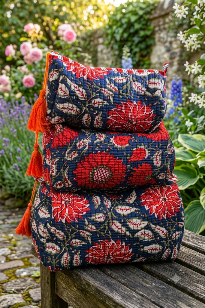Saturday Bloom Set Of Three Toiletry Bag