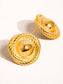 Reeva 18K Gold Non-Tarnish Classic Round Stud