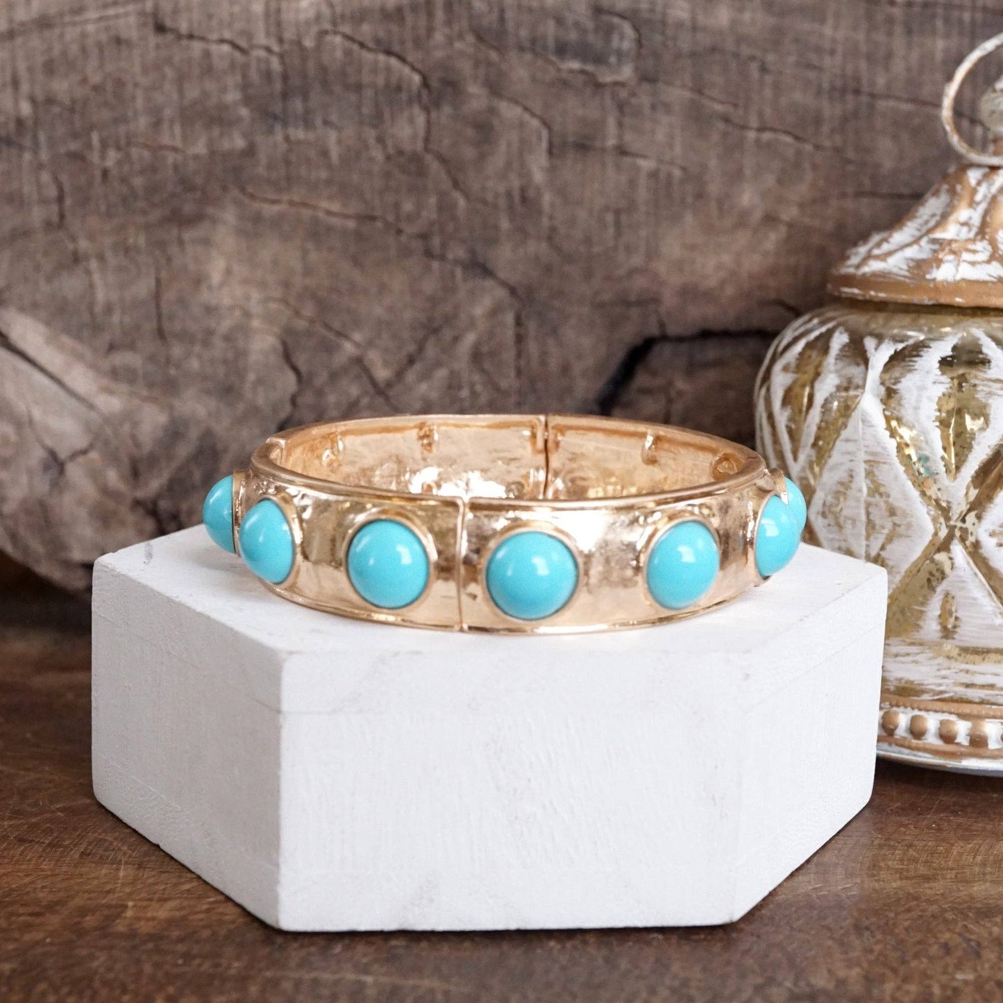 Eternity Statement Bangle Pink