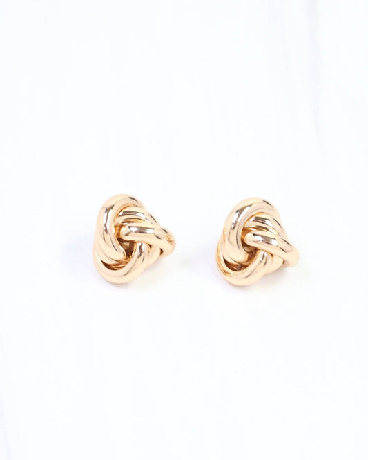 Forget Me Knot Earring Gold